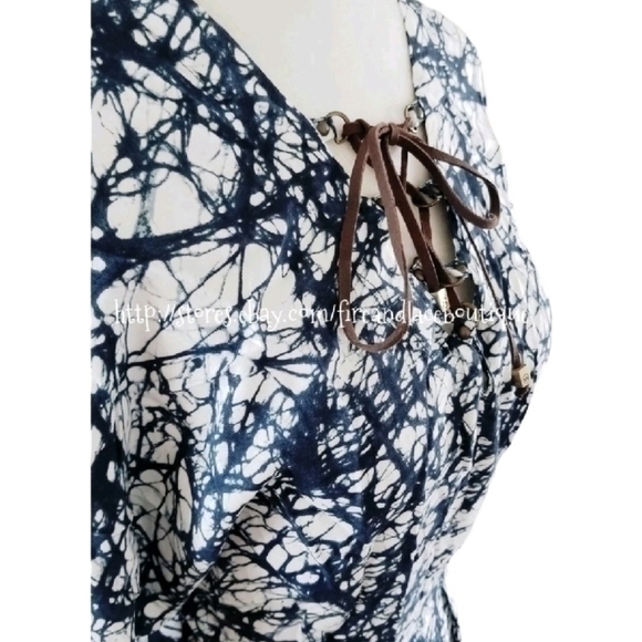 MICHAEL BY MICHAEL KORS TWIST DYE DRESS SZ M - Picture 6 of 9